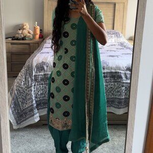 Green Salwar